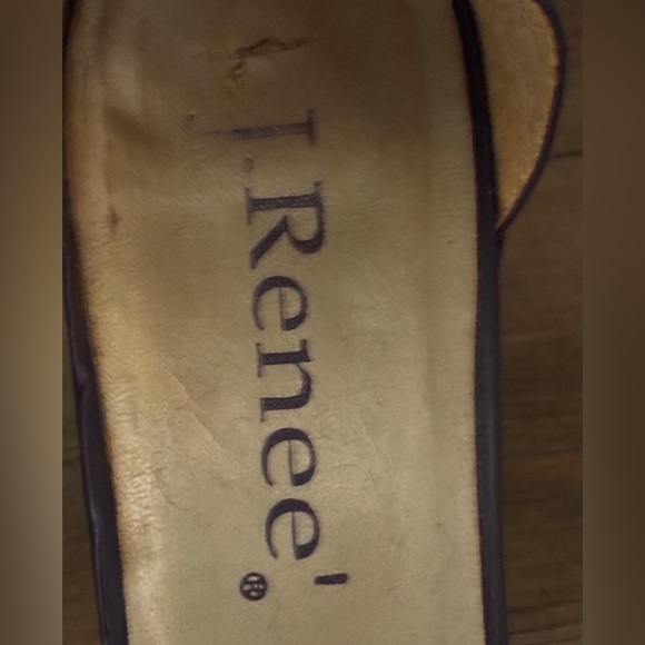 J.Renee Purple Heels with Fur Accent - Picture 3 of 4